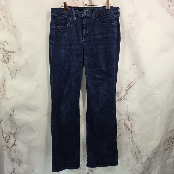 NYDJ Jeans Women 6 Denim Barbara Boot Cut Dark Wash High Rise Not Your Daughters - Picture 5 of 13